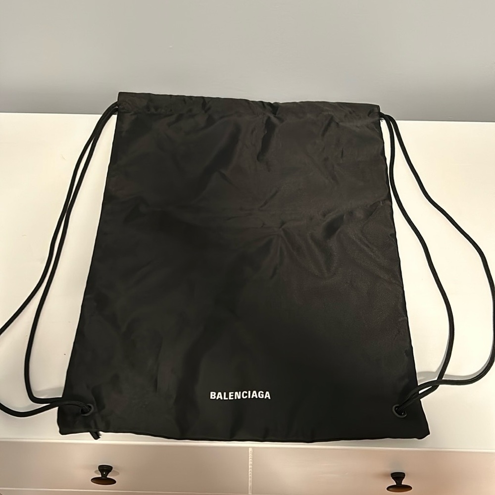 Balenciaga reusable drawstring bag